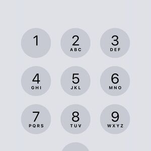 Gray Number Keypad Design